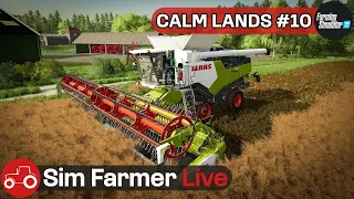 Harvesting Canola & Oats - Calm Lands #10 FS22 LIVE Stream!!