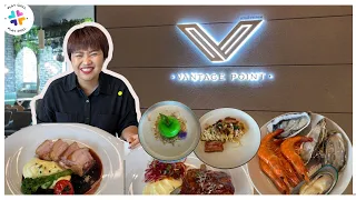 บุฟเฟ่ต์นานาชาติ อาหารยุโรป มีอะไรให้กินบ้าง ? แวนทิจพอยท์ ศูนย์สิริกิต Vantage Point Restaurante