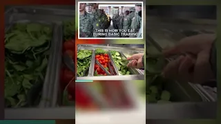 Army Basic Training Food Menu  #Shorts