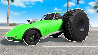 Upgrading the WEIRDEST Cars and Racing Them! - BeamNG Multiplayer Mod