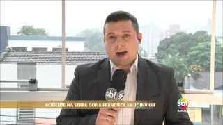 Novo acidente na Serra Dona Francisca - Maikon Costa/Oziel Montibeler