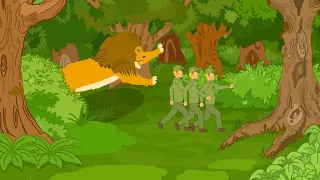 Lion saved the animals of the jungle animation—all animation #dc2 #drawingcartoons2