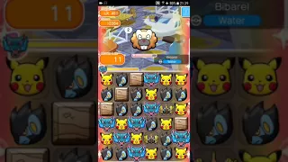 Pokemon Shuffle Mobile UX Stage 469 Bibarel ITEMLESS『ポケとる スマホ版』