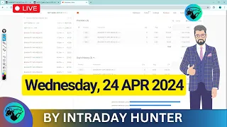 Live Bank Nifty Option Trading 📈 | Intraday Trading by Intraday Hunter 24 APR 2024