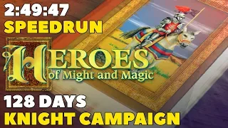 Heroes of Might and Magic (1995): Knight Campaign Speedrun in 2:49:47 (128 days, WR)