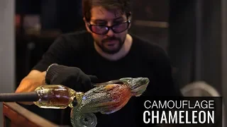 Glassblowing: CAMOUFLAGE CHAMELEON