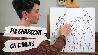 How to Fix/Seal A Charcoal Drawing on a Canvas