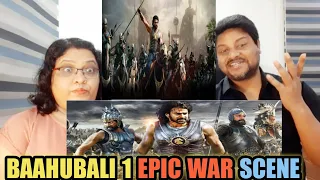 Baahubali The Beginning Climax WAR Scene | Prabhas, Rana Daggubati | BAAHUBALI Scenes | Reaction