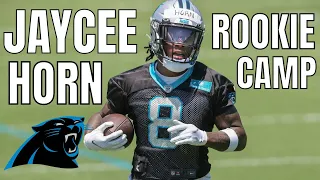 Jaycee Horn reports to Panthers minicamp after missing OTAs