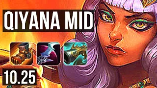 QIYANA vs CAMILLE (MID) | Legendary, 400+ games | BR Diamond | v10.25