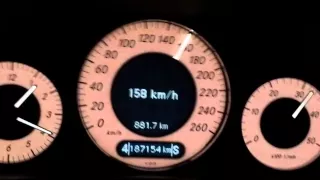 mercedes w211 e320 cdi acceleration 0-200 km/h