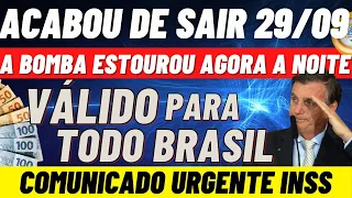 A BOMBA ESTOUROU, INSS PEGA TODOS DE SURPRESA É OFICIAL, SAIU AGORA A NOITE.