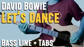 David Bowie - Let's Dance /// BASS LINE [Play Along Tabs]