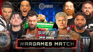 WWE 2K23 - The Judgement Day Vs Cody Rhodes + Jey Uso + Sami Zayn + Kevin Owens | War Games Match