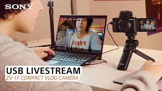 Sony | USB Livestream - ZV-1F Compact Vlog Camera