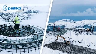 Peikko’s Rock Foundation in Roan Wind Park, Norway