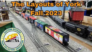 The Layouts of Fall York 2023 #modeltrains, #lioneltrains, #mthtrains, #kline, #york, #tca