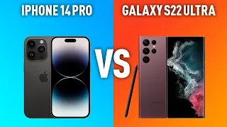 Apple iPhone 14 Pro vs Samsung Galaxy S22 Ultra. Какой смарфтон выбрать? Детальное сравнение.