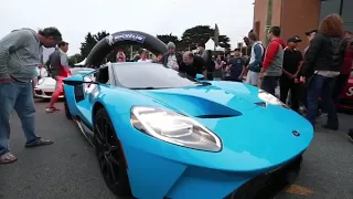 2017 Ford Gt & Lamborghini shooting flames