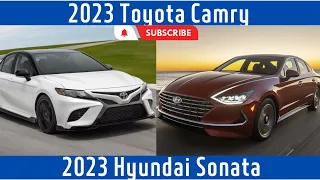 2023 Toyota Camry Vs 2023 Hyundai Sonata: Midsize Sedan Showdown!