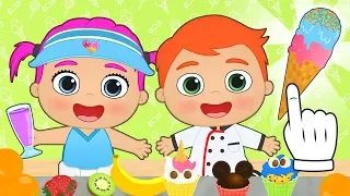 BABY ALEX AND LILY 🥣 Learn How to Make Waffles, Ice Cream, Cupcakes and More | Educational Cartoons