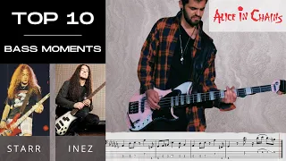 Top 10 Alice In Chains Bass Moments (Mike Starr/Mike Inez) | w/ Play Along Tabs