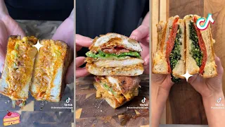 ✨The BEST sandwich recipes EVER!! Pt 2✨ | ASMR Eating | ASMR Sounds | Tiktok compilation