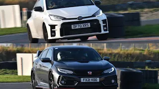 Honda Civic Type R vs Toyota GR Yaris Track Battle!