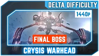 Crysis Warhead - Red Hunter Final Boss Fight - Delta Difficulty - Very High Graphics 2K 60 FPS