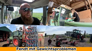 FarmVLOG#827 - Wir rüsten Den Fendt 311 weiter auf / Schwaden & Pressen an der Nordsee