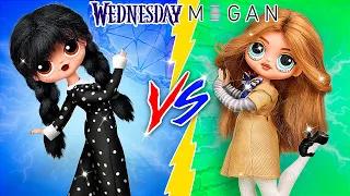 M3GAN vs Wednesday Addams - Batalha de Dança / 30 DIYs para LOL OMG