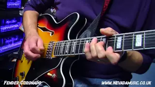 Fender Coronado II Guitar and a Blues Deluxe Amp Demo