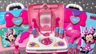 7 Minutes Satisfying with Unboxing Minnie Mouse Toys Pink Beauty Set Review ASMR