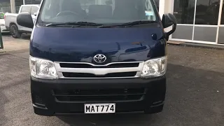 2012 Toyota Hiace Van: Viewing