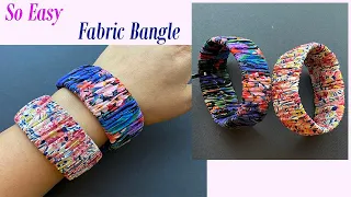 💖 Beautiful Liberty Fabric Wrapped Elastic Scrunchie Bracelet Bangle wristband | Pulseira | ब्रेसलेट