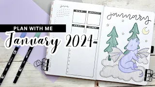 PLAN WITH ME || January 2024 Bullet Journal Setup