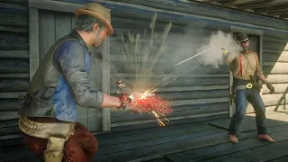 Red dead 2 No Mercy - Brutal Melee Kills & Funny Moments : Antagonize - Rob - brutal kill vol 44