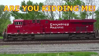 I Was Filming a CSX Train And This Happened! Bouncing Box Cars On CSX Train! Rare CN + CP Train! DPU