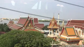 2019.2.3(日)9:38 バンコクBTSスクンビット線車窓(Pak Nam〜Royal Thai Naval Academy)