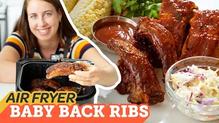Air Fryer BBQ Baby Back Ribs | Cooking with Cosori