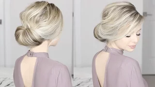 EASIEST Updo ever! Super simple & perfect for long, medium & shoulder length hair