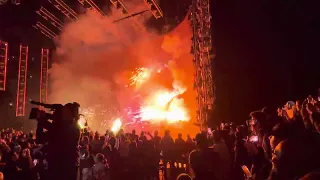 WWE RAW 30th Anniversary Pyro