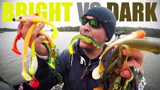 PIKE FISHING: Bright vs. Dark Lures CHALLENGE (Which color works best?)