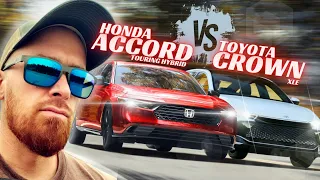 Honda Accord Hybrid vs Toyota Crown: SIDE BY SIDE TEST DRIVE IN THE BACKROADS (CLEAR WINNER!)