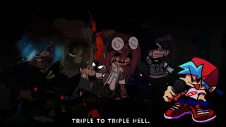 F.N.F Triple Trouble Ddlc and the fun gang but its my ocs singing