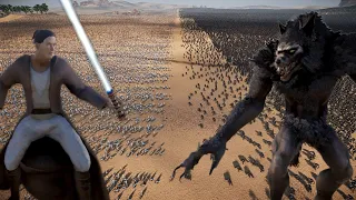 Can 50,000 Jedi Stop 500,000 Werewolves ? | Ultimate Epic Battle Simulator 2 | UEBS 2
