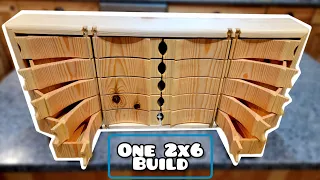 Fastest Way To Make Drawers? One 2x6 Parts Organizer // Woodworking