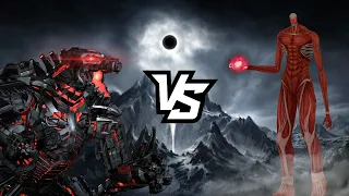 COLOSSAL TITANS vs MECHA GODZILLA [TITANS FIGHT]