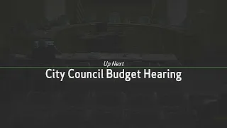 City Council Budget Hearing | February 5, 2020