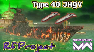 The Power of Type 40 JHGV Legendary Missile Attack/Rf Project #modernwarships @Nautical_Gaming